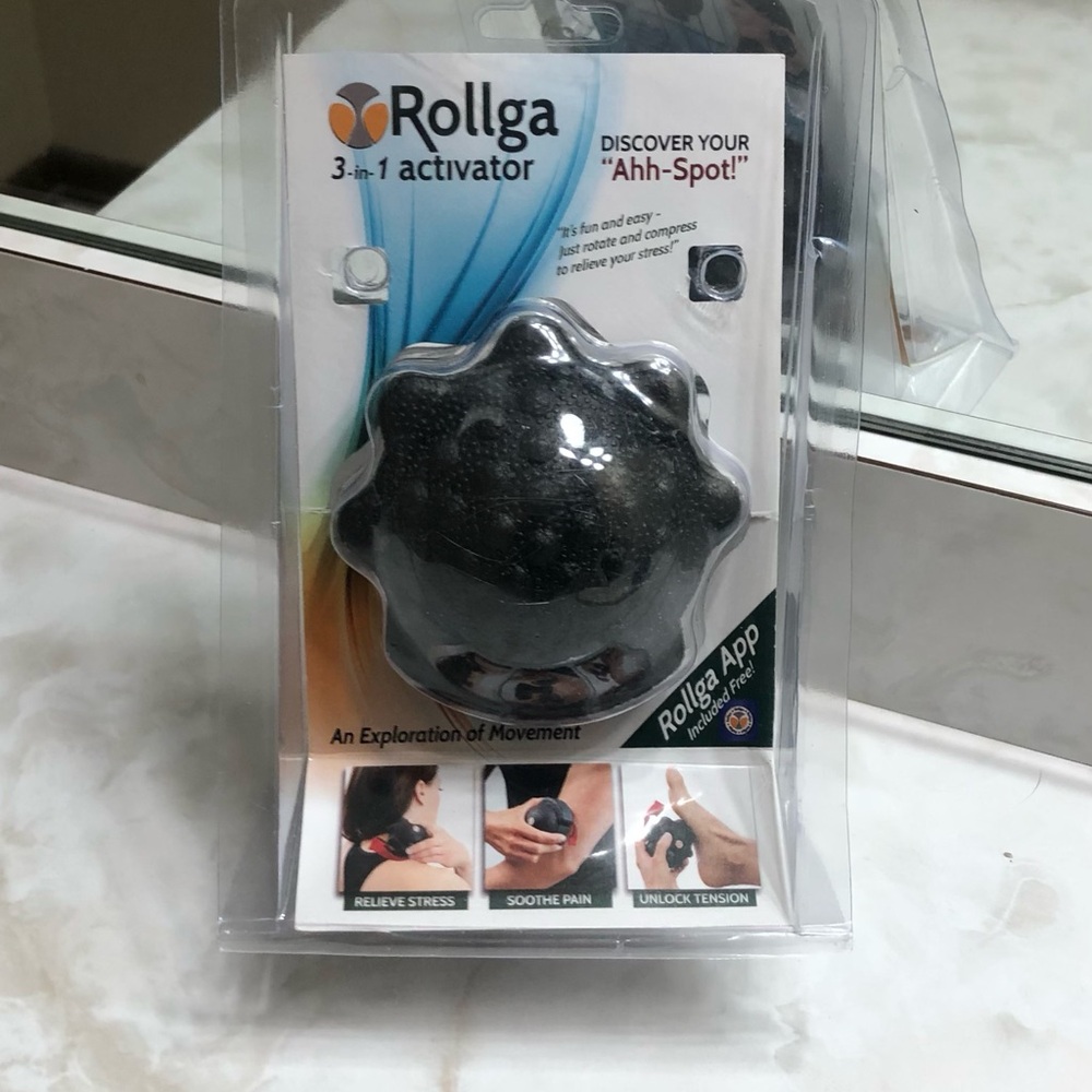 ROLLGA 3-in-1 Activator Deep Tissue Massage Ball (Black)